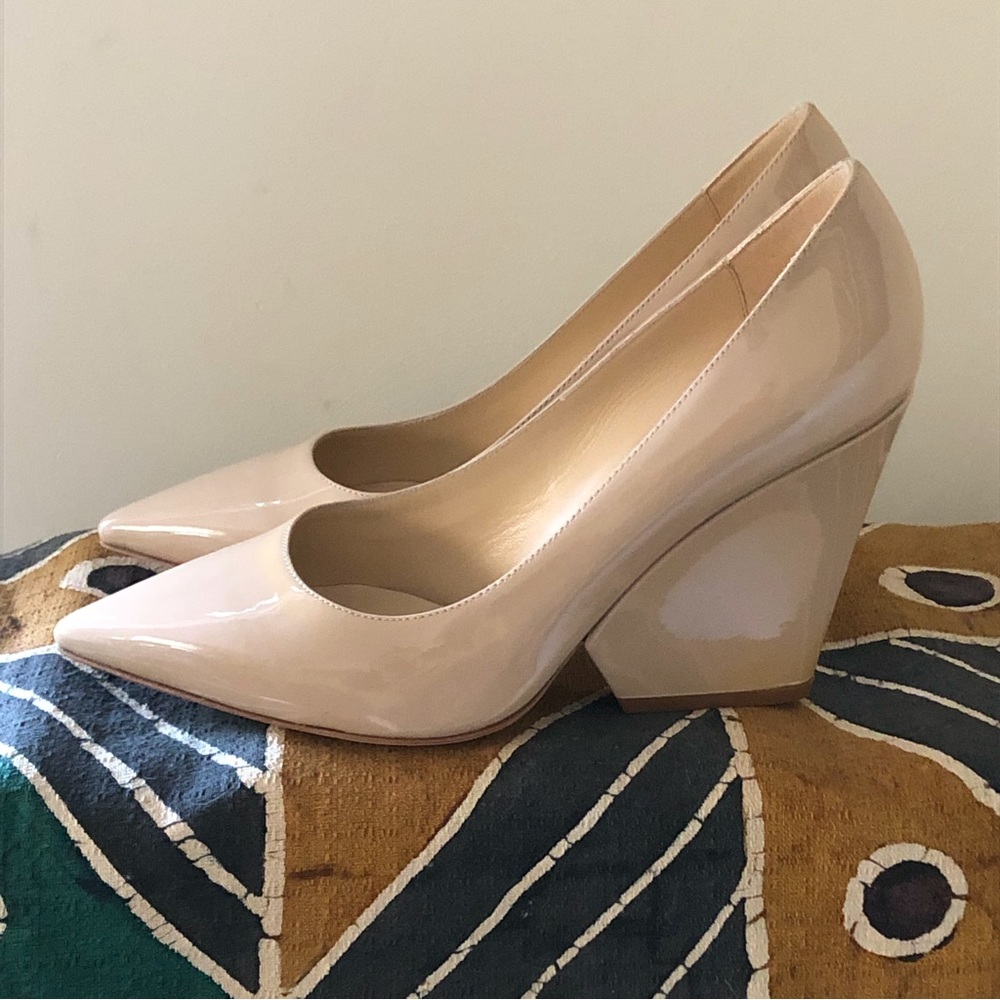 Kate Spade powder patent pumps
